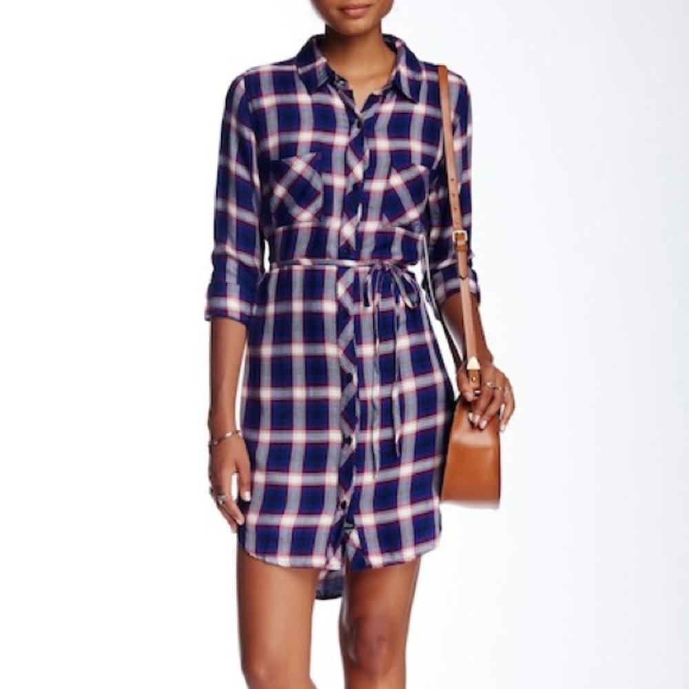 Rails button down dress